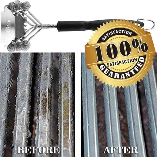 BBQ Accessories - Grill Brush - Grill Tools - Ultra Stiff Drill Brush Attachment Kit - Grill Scraper - Wire Brush Alternative - Grill Cleaner - Rust