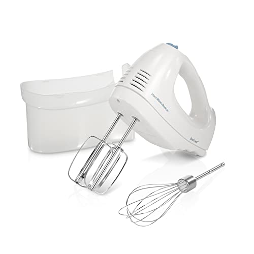  LILPARTNER Hand Mixer Electric, 400W Food Mixer 5 Speed Handheld  Mixer, 5 Stainless Steel Accessories, Storage Box, Kitchen Mixer with Cord  for Cream, Cookies, Dishwasher Safe: Home & Kitchen