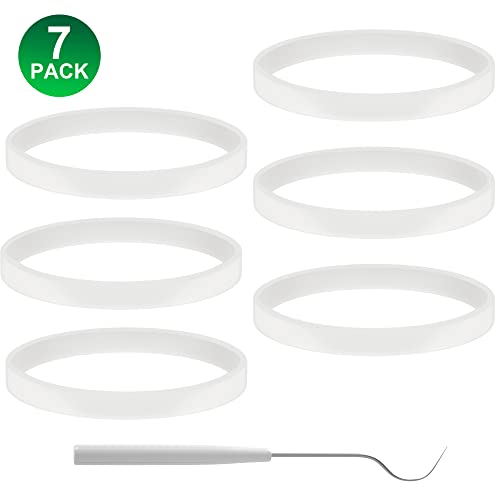 2 Pack White Gasket Rubber Sealing O-Ring Replacement Part for Nutri Ninja Auto-iQ Blenders BL480 BL681A BL682 BL640 FELJI447