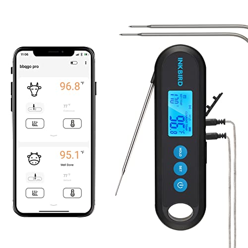 Govee Bluetooth Meat Thermometer, Smart Grill 196ft 2 x Probes