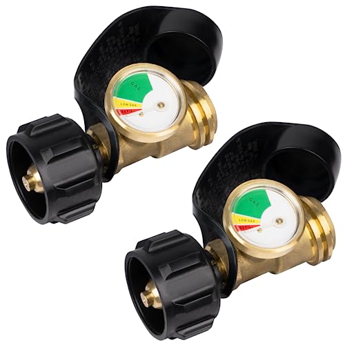 GASPRO Propane Refill Adapter LP Gas Cylinder Tank Coupler-Fits QCC1/Type1  Propane Tank and 1 LB Throwaway Disposable Cylinder-100% Solid Brass