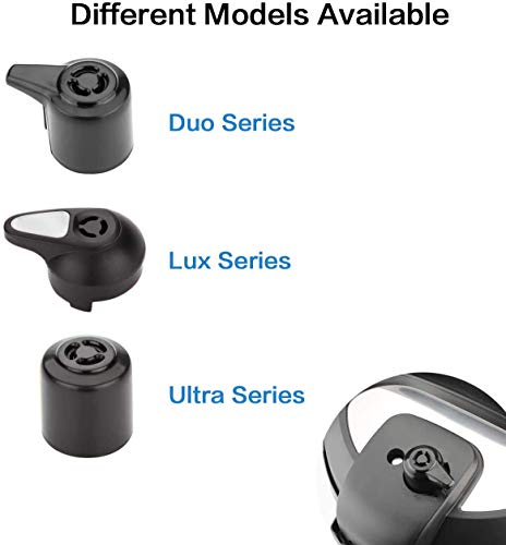 Steam Diverter for Instant Pot Accessories compatible with Instapot Lux,  Ultra, Duo, Duo Plus, Smart, Viva, Nova Plus, Duo Nova 3, 5, 6, 8 Qt models  and Ninja F…