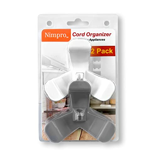 Cord Organizer, Kitchen Wrap Organizer, 2 Pack Upgraded Appliance Cord  Organizer Stick On Mixer, Coffee Maker, Pressure Cooker and Air Fryer 