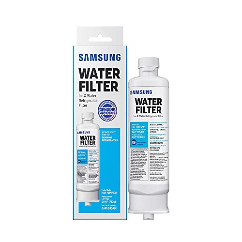 SAMSUNG Genuine Filter for Refrigerator Water and Ice, Carbon Block  Filtration, Reduces 99% of Harmful Contaminants for Clean, Clear Drinking  Water