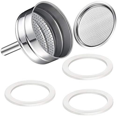 Bialetti Replacement Gaskets and Filter Set, Moka Express 12 Cup