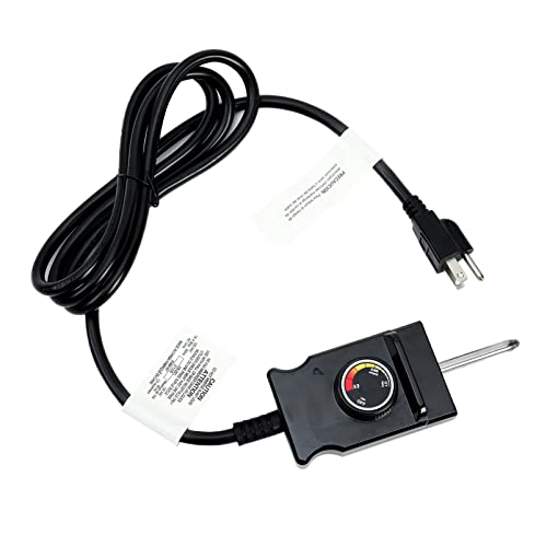 Wadeo Adjustable Thermostat Probe Control Cord for Electric Skillet Cord Replacement, Outdoor Cooking Electric Smokers and Grills Heating Element