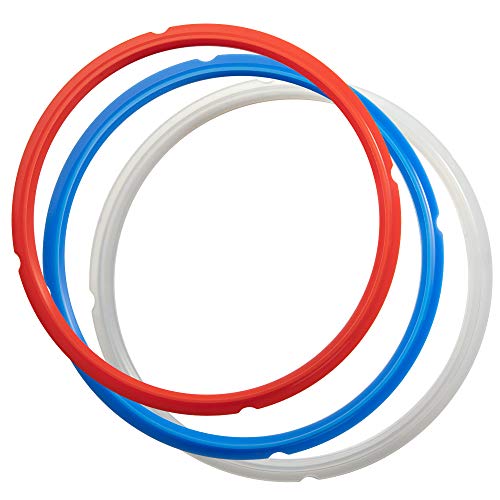 3pcs Silicone Sealing Ring 8 Qt For Instant Pot Sealing Ring 8 Quart,  Instapot Gasket 8qt, Replacement Rubber Seals, Food-grade Silicone Insta Pot  Acc
