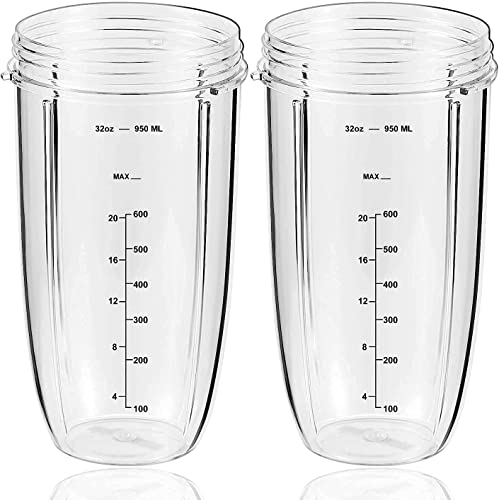 QueenTrade 2 PCS Replacement Cups For Magic Bullet