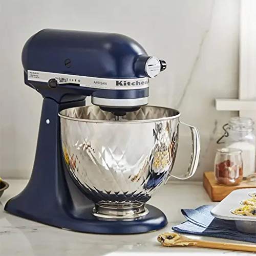 Gdrtwwh Stainless Steel Mixer Bowl Compatible with KitchenAid 4.5-5 Qt  Tilt-head Stand Mixer,with Dough Hook Mixer Slider Mat