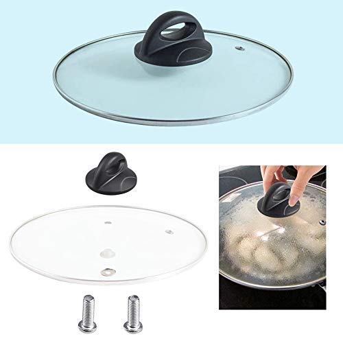 LORESO Universal Pot Pan Lid Handle Replacement, Pack of two- Silicone Heat  Resistant and Non-Slip Lid Handles for Pots Pans 