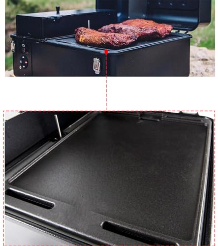 GRILL FORCE Cast Iron Griddle for Ninja Woodfire Grills,Non-Stick Griddle  Plate Flat Top Griddle Grill Pan Compatible with Ninja Woodfire Outdoor  Grills (Ninja OG701) Ceramic Coating,Insert