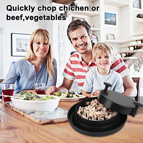 Chicken Shredder Bowl Twist Tool | Meat Shredder Alternative to Bear Claws  | 7.9-Inch Dishwasher-Safe Shredder for Pulled Pork, Chicken, and Beef