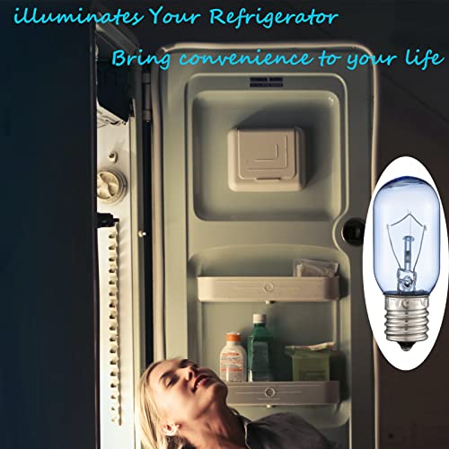 LaWana 5304511738 Refrigerator Bulb kei d34l Bulb, E26 Light LED Refrigerator  Bulb 3.5W Compatible with Frigidaire Kenmore Electrolux Refrigerator Bulb  AP6278388 PS12364857