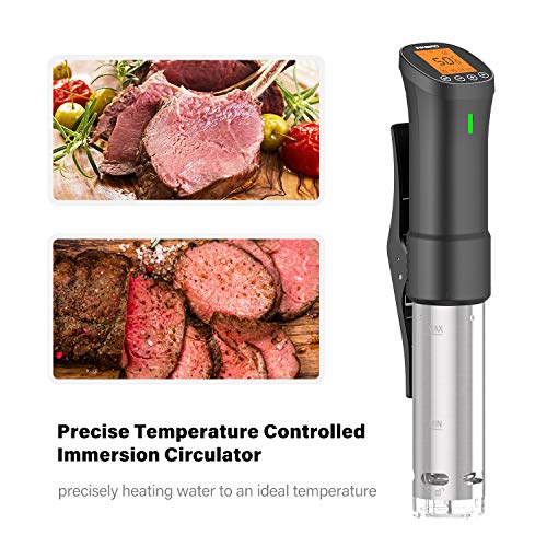 FLAGTION Sous Vide, 1.5 Pounds Food Grade Stainless Steel Sous Vide Mesh  Net & 5 Silicone Coated Magnets