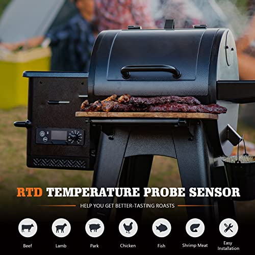 BBQ Replacement Parts RTD Temperature Probe Sensor Compatible with Pit Boss  Pro Series 3/4/5/7 Vertical Smoker