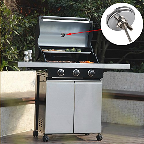 lavalock 3 adjustable gas charcoal smoker pit grill bbq thermometer  electric heavy duty stainless 2.5 stem 