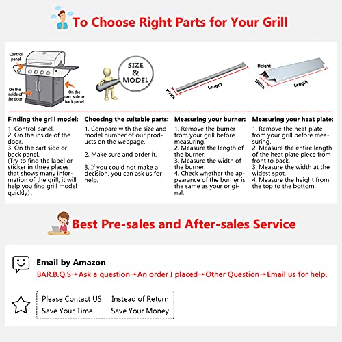 Replacement Grill Parts for KitchenAid 720-0819G