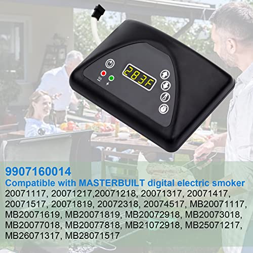 9907180015 Controller Compatible with Masterbuilt Bluetooth Digital  Electric Smoker, Digital Control Panel Replacement Part for: MB20074719,  MB20073519, MB26073519, MB20073119, MB25073519