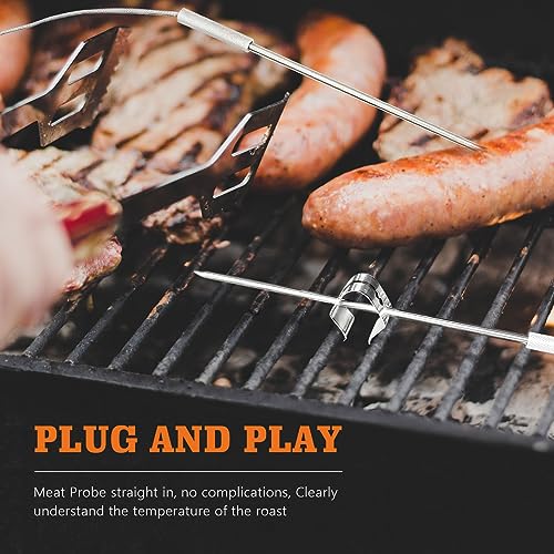 AIEVE Meat Probe Organizer, 2 Pack Magnetic Meat Thermometer Probe Cord  Wrap, Universal Cord Winder for ThermoPro/Weber/Traeger Digital Thermometer