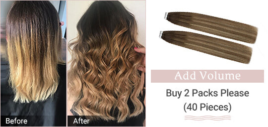 tape in hair add volume