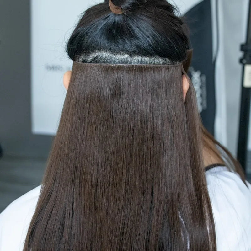 Apply Invisible Tape-in Weft Hair Extensions