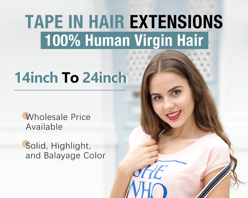 Tape In Hair Extensions Moresoo Virgin Human Hair