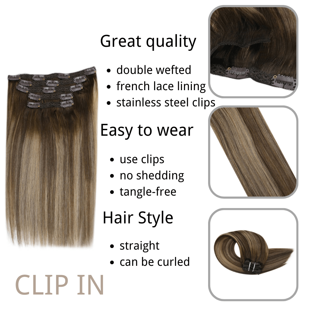 clip in extension remy human hair