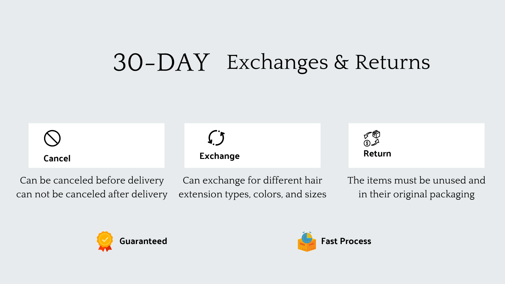 Moresoo exchange & return policy