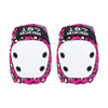 junior kids pink leopard print elbow pads