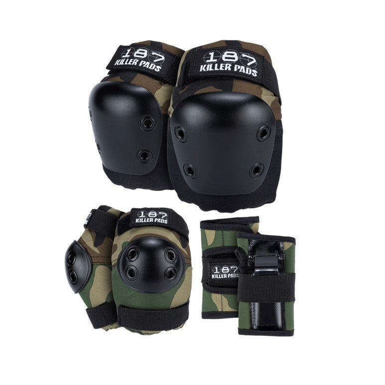 skate helmet and protection pads combo