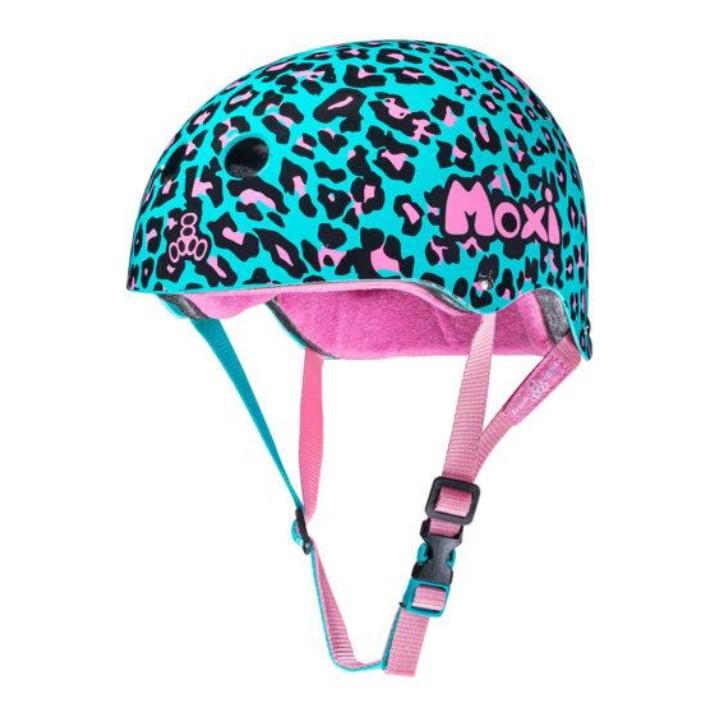 leopard print bike helmet