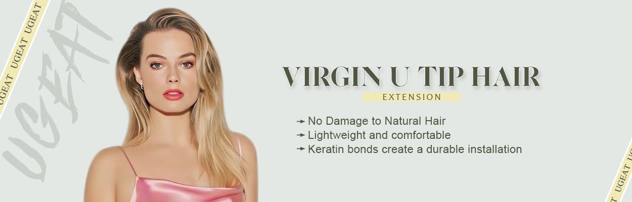 Virgin U tip hot fushion pre bonded hair