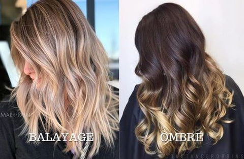 the difference between balayage and ombre