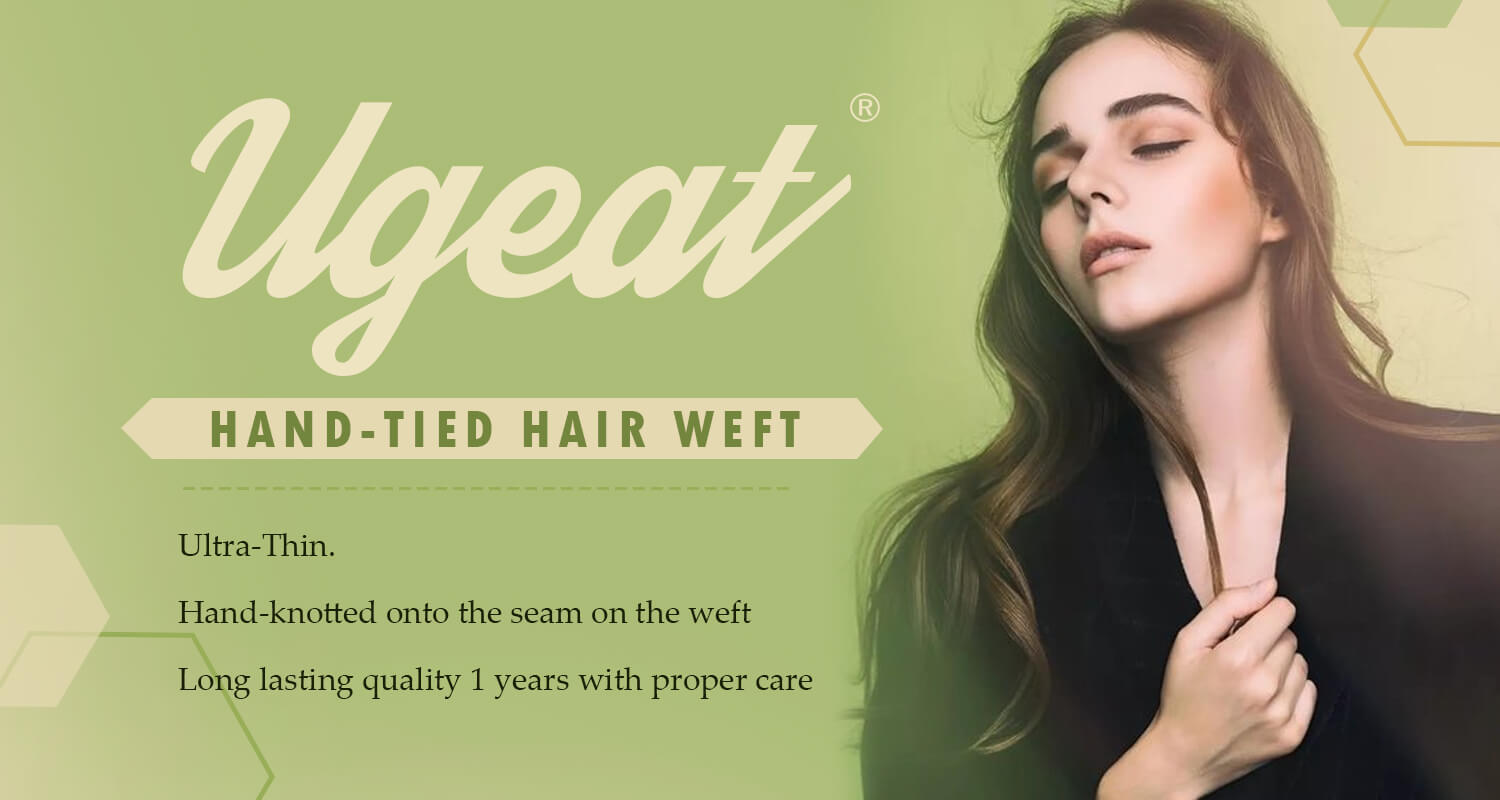 Ugeat hand tied hair weft