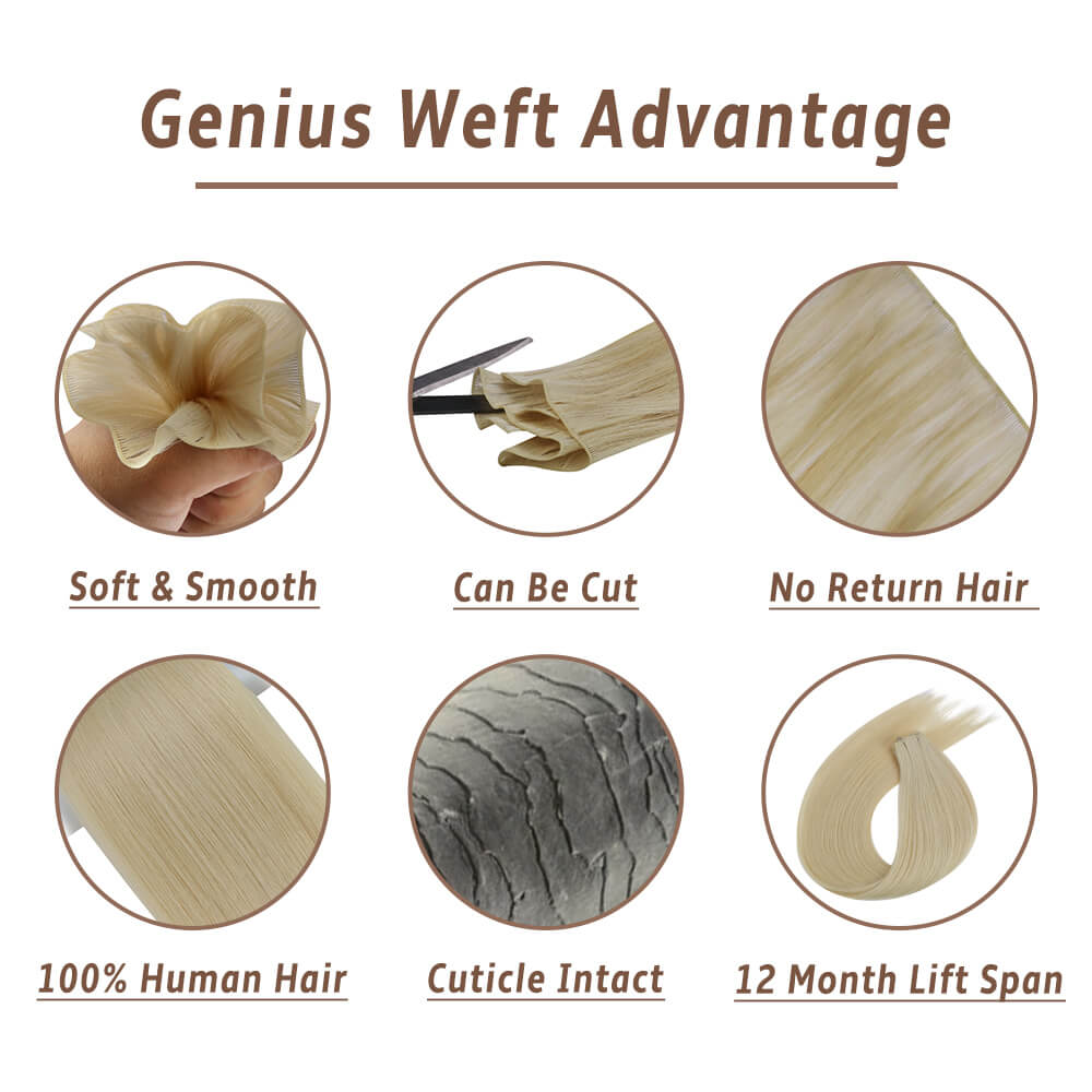 genius weft extensions virgin human hair