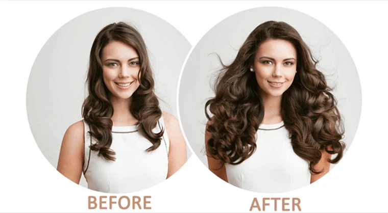 Hair extension can easily change hair color and length