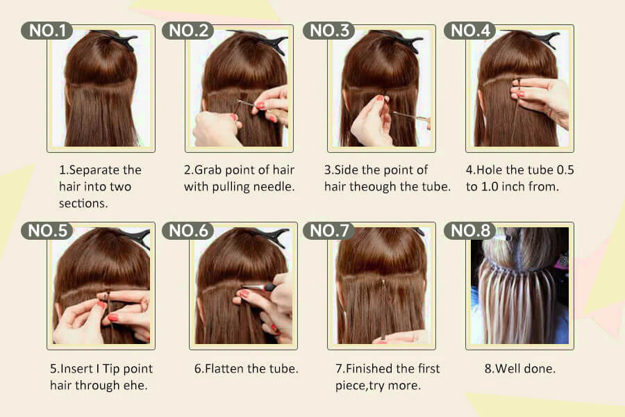 how to wear i tip hair extension