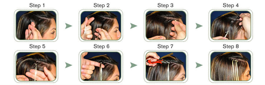 how to apply micro loop hair ?