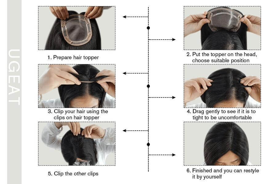 how to apply for hair topper