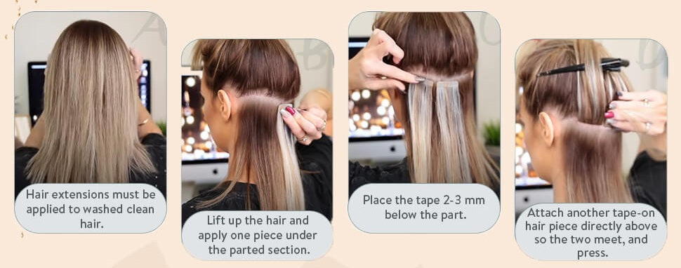 How to apply Ugeat tape in hair