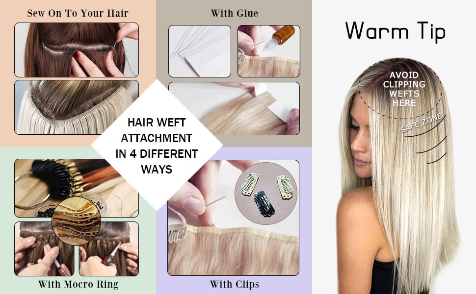 How to wear hair weft