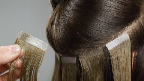 apply for tape in hair extensions