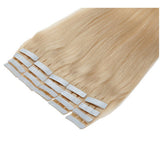 Seamless injection tape in hair extensions