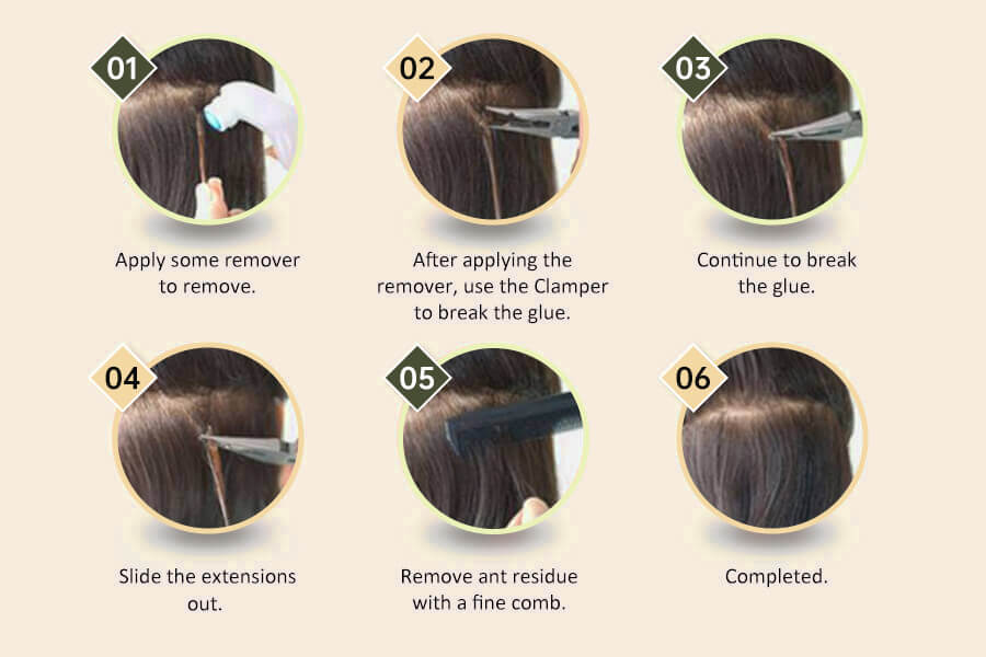 how to remove tape in hair