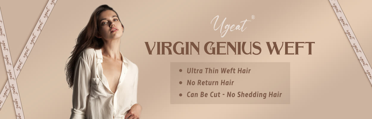 Ugeat Genius Weft Extensions Invisible Human Hair