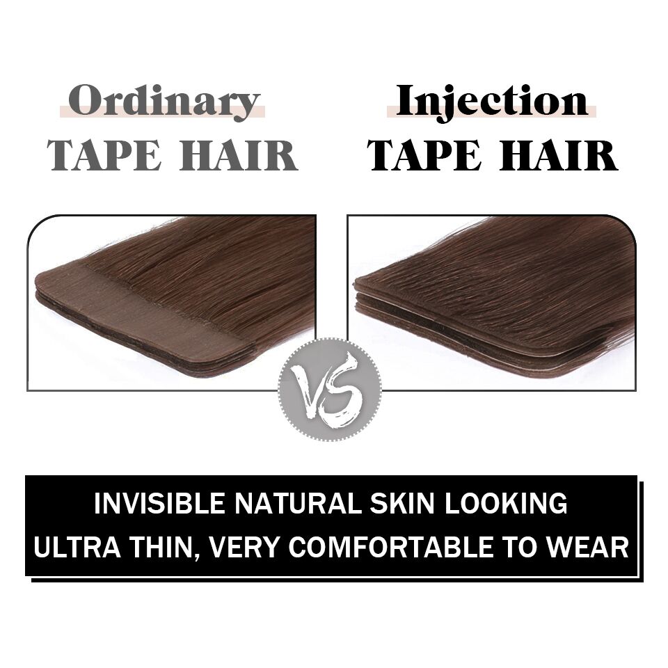 invisiable tape in hair extensions