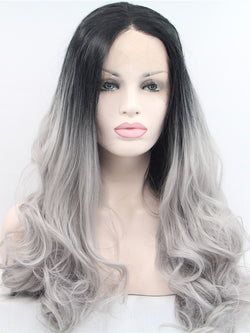 silver ombre wig