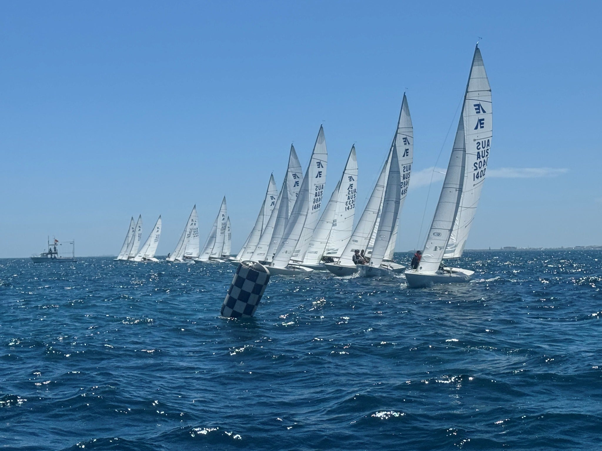 Race start off Fremantle, WA