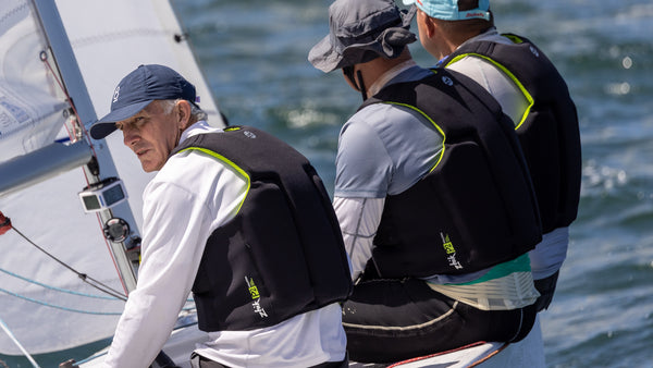 Colin Beashel concentrating for the start of race 7 Milson Silver Goblets