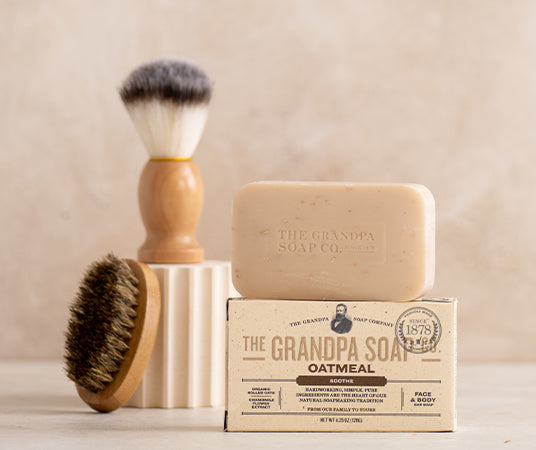 The Grandpa Soap Company Oatmeal Bar Soap, Soothe, 4.25 oz/120 g